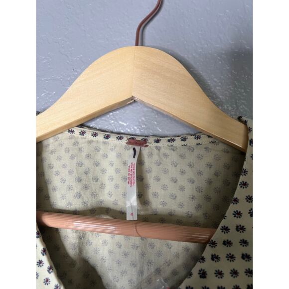 Free People Green and Blue Midi Dress - Picture 7 of 9